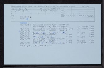 Braehour, ND05SE 13, Ordnance Survey index card, Recto