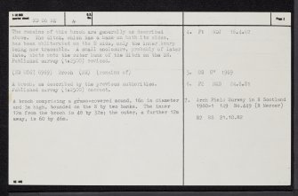 Scrabster Mains, ND06NE 4, Ordnance Survey index card, page number 2, Verso