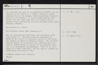 Oust, ND06NE 7, Ordnance Survey index card, page number 2, Verso