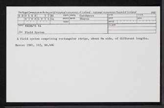 Thing's Va, ND06NE 37, Ordnance Survey index card, Recto