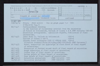 Tulloch Of Assery, ND06SE 9, Ordnance Survey index card, page number 2, Recto