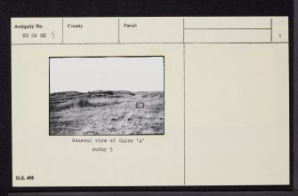 Tulloch Of Assery, ND06SE 9, Ordnance Survey index card, page number 1, Recto