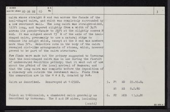 Tulach An T-Sionnaich, ND06SE 10, Ordnance Survey index card, page number 3, Recto