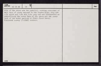 Knock Glass, ND06SE 18, Ordnance Survey index card, page number 2, Verso