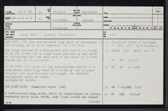 Knock Glass, ND06SE 21, Ordnance Survey index card, page number 1, Recto
