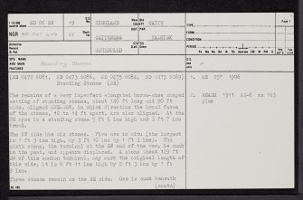 Broubster, ND06SW 19, Ordnance Survey index card, page number 1, Recto