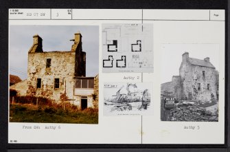 Brims Castle, ND07SW 3, Ordnance Survey index card, Recto