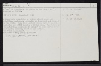 Borgue Langwell, ND12SW 2, Ordnance Survey index card, page number 3, Recto