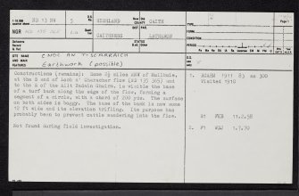 Cnoc An T-Searraich, ND13NW 5, Ordnance Survey index card, page number 1, Recto