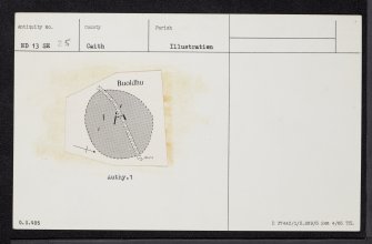 Buoldhu, ND13SE 25, Ordnance Survey index card, Recto