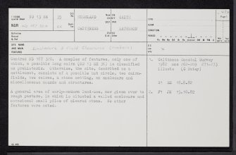 Latheronwheel, ND13SE 35, Ordnance Survey index card, page number 1, Recto