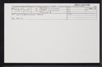 Latheronwheel House, ND13SE 71, Ordnance Survey index card, Recto