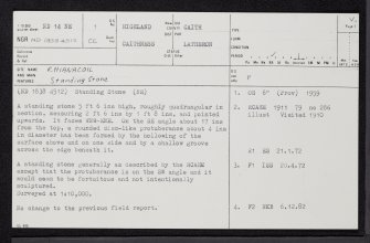 Rhianacoil, ND14NE 1, Ordnance Survey index card, page number 1, Recto