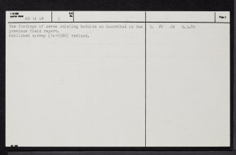 Tulach Luib Moire, ND14SW 3, Ordnance Survey index card, page number 2, Verso