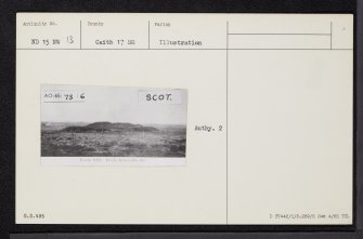 Achies East, ND15NW 13, Ordnance Survey index card, Recto