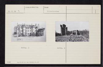 Thurso Castle, ND16NW 9, Ordnance Survey index card, Recto