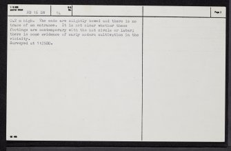 Skinnet, Lower Horse Pool, ND16SW 14, Ordnance Survey index card, page number 2, Verso