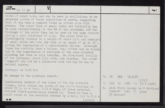 Holburn Head, ND17SW 1, Ordnance Survey index card, page number 2, Verso