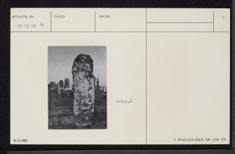 Mid Clyth Graveyard, ND23NE 4, Ordnance Survey index card, page number 2, Verso