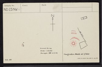Golsary, ND23NW 14, Ordnance Survey index card, Recto