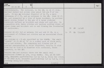 Forse House, ND23SW 6, Ordnance Survey index card, page number 2, Verso