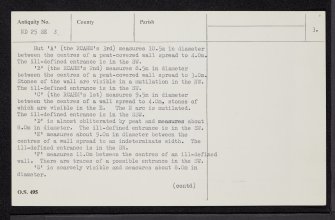 Flex Hill, ND25SE 3, Ordnance Survey index card, page number 3, Recto