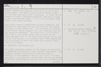 Kirk O'Banks, ND27SE 6, Ordnance Survey index card, page number 2, Verso