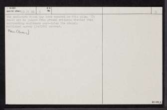 Kirk O'Banks, ND27SE 6, Ordnance Survey index card, page number 3, Recto