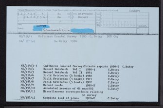 Rattar, ND27SW 3, Ordnance Survey index card, Recto