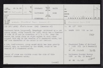 Hempriggs, ND34NE 1, Ordnance Survey index card, page number 1, Recto