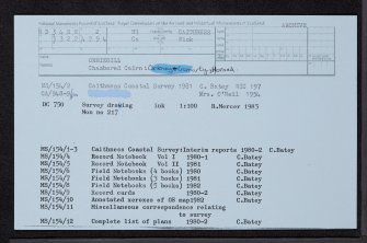 Ormiegill, ND34SW 2, Ordnance Survey index card, Recto