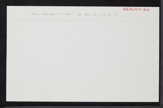Groat's Loch, ND34SW 24, Ordnance Survey index card, Recto