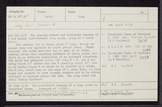 Brounaban, ND34SW 31, Ordnance Survey index card, Recto