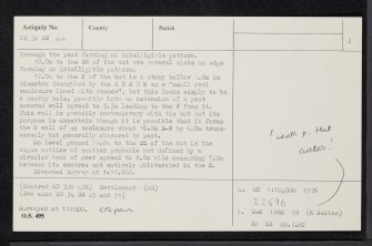 Loch Of Yarrows, ND34SW 44, Ordnance Survey index card, page number 2, Recto