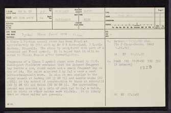 Yarrows, ND34SW 54, Ordnance Survey index card, page number 1, Recto