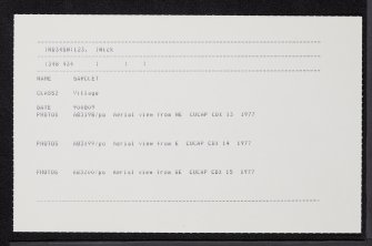 Sarclet, General, ND34SW 123, Ordnance Survey index card, Recto