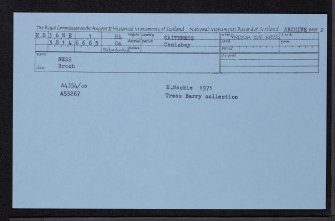 Ness, ND36NE 1, Ordnance Survey index card, page number 2, Recto