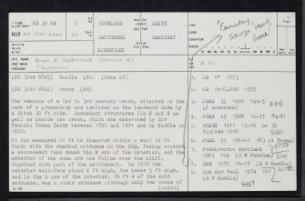 Skirza Head, ND36NE 2, Ordnance Survey index card, page number 1, Recto