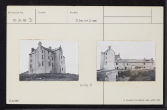 Freswick Castle, ND36NE 3, Ordnance Survey index card, Recto