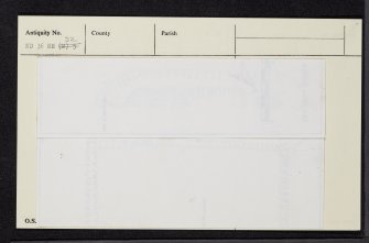 Skirza, ND36NE 32, Ordnance Survey index card, Recto