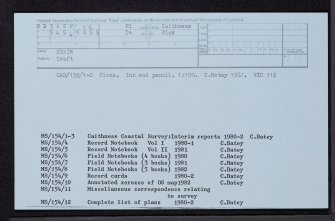 Stain, ND36SW 16, Ordnance Survey index card, Recto