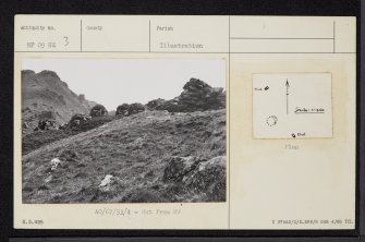 St Kilda, Hirta, Claigeann An Tigh Faire, NF09NE 3, Ordnance Survey index card, Recto