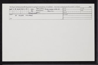 St Kilda, Hirta, Village Bay, Cleit 137, NF19NW 21.19, Ordnance Survey index card, Recto