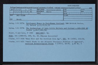 Barra, Dun Cuier, NF60SE 1, Ordnance Survey index card, Recto