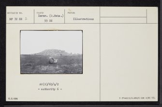 South Uist, North Lochboisdale, Loch A' Bharp, NF72SE 2, Ordnance Survey index card, Recto