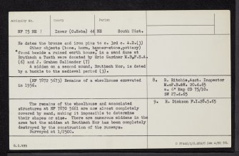 Benbecula Aerodrome, NF75NE 1, Ordnance Survey index card, Verso
