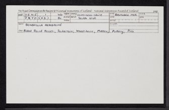 Benbecula Aerodrome, NF75NE 1, Ordnance Survey index card, Recto