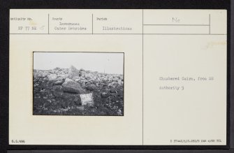 North Uist, Geirisclett, NF77NE 15, Ordnance Survey index card, Recto