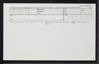 North Uist, Scolpaig, NF77NW 15, Ordnance Survey index card, Recto