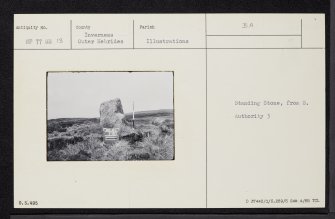 North Uist, South Clettraval, NF77SE 13, Ordnance Survey index card, Recto